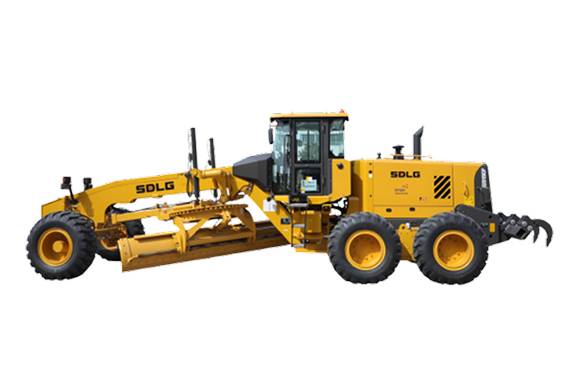 SDLG yellow grader used in mining support