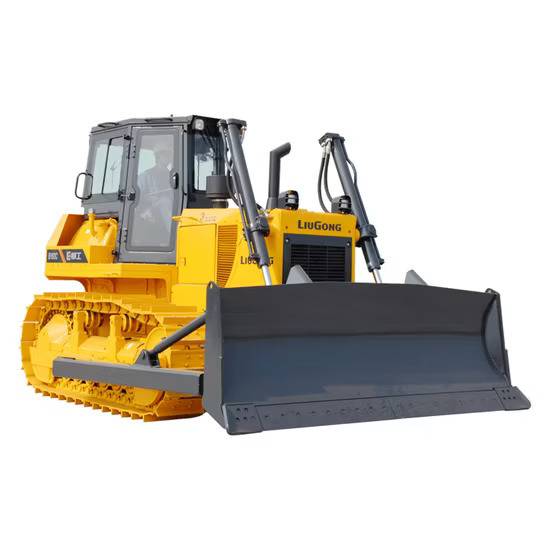 Yellow LiuGong bulldozer with ergonomic cabin design